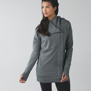 Lululemon Wrap Up Jacket Heathered Speckled Black -  Size 2